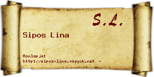 Sipos Lina névjegykártya